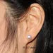 Solid Gold Large Pearl earring stud earrings, 10-12 mm AAA Genuine pearl studs,14K Solid Gold earrings