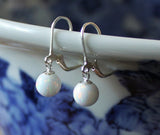6mm, 8mm, 10mm opal ball earrings, Multi color Fire opal drop earrings Sterling Silver lever back earring, Opal earrings, White opal earring