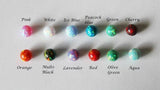 Green opal drop earrings- 6mm Opal ball earrings- Multiple colors- fire opal earrings- Bridesmaids earrings October birthstone Birthday gift