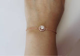 Bridesmaids bracelet, Cubic Zirconia bracelet, Bridesmaids gifts, Bridal party jewelry, Wedding gold bracelet, Rose gold crystal bracelet