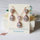 Bridal jewelry set- Mother of the Groom Wedding gift set-Mother of the Bride gift set- Mothers wedding gift set-Bridal party jewelry