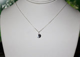 Yin Yang pendant necklace - Sterling Silver- Yin Yang charm necklace- yingyang necklace