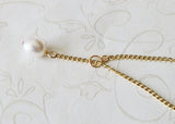SET of 6 gold Real pearl pendant necklace, Real pearl necklace, Infinity necklace, bridesmaid necklace, Bridesmaids jewelry, Bridal gifts