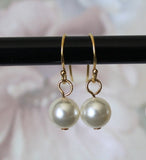 Set of 6 pairs bridesmaids earrings, Pearl drop earrings, Sterling silver, Rose Gold earrings, Bridesmaids earring gifts, Bridesmaid gift