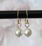 Set of 9 pairs bridesmaids pearl earrings- Pearl drop earrings-Sterling Silver earrings- Bridesmaid earring- Rose gold pearl earrings Bridal