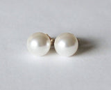 Bridesmaids gift- 4mm,6mm,8mm,10mm Pearl stud earrings- bridesmaid earrings-Bridal earrings-Flower girl-Bridesmaids jewelry-wedding earrings