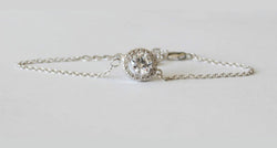 Custom length bridesmaid bracelet, Personalized bracelet, Bridesmaid gift, Initial wedding bracelet, Wedding bracelet, Rose gold bracelet