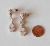 Bridal earrings, Custom bridal wedding jewelry set, Hypoallergenic, Bridal earrings, Cubic Zirconia jewelry, Wedding earring bracelet gift