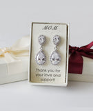 Personalized Mother of the Groom Wedding gift set- Mother of the Bride gift set- Mothers wedding gift - Bridal party jewelry- Custom gift