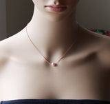 Set of 5 pearl necklaces, floating pearl necklaces, Gold pearl necklace, Silver necklace, bridesmaid necklace, 5 wedding gifts, Cream pearl