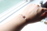Bridesmaid bracelet, Cubic Zirconia bracelet, Bridesmaid gift, Bridal party bracelet, Wedding bracelet, Rose gold bracelet, adjustable