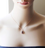 Burgundy dark red wedding jewelry set, Custom bridesmaid earrings, Bridesmaid necklace bracelet, Garnet red bridal jewelry, Bridesmaid gift