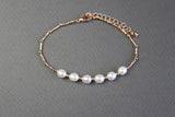 Bridesmaid fresh water pearl bracelet, Bridal pearl bracelet, tear drop pearl bracelet, real pearl bracelet, Bridesmaid bracelet,Mother gift