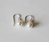 Titanium fresh water pearl tear drop earrings, hypoallergenic, Rose gold earrings, Real pearl earrings, Bridesmaid earrings, Bridesmaid gift