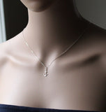 Anchor necklace- Sterling silver -Anchor pendant necklace-Beach wedding gifts, Bridesmaid necklace-Bridesmaid gift, Nautical wedding gift