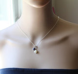 Fresh water peacock pearl pendant necklace bridal necklace bridesmaid necklace wedding jewelry peacock black pearl necklace wedding necklace