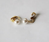 Clip On Swarovski Pearl Stud Earrings Clip on Pearl studs Non pierced ears Bridesmaid earring Bridal party gift Clip on earring Custom color