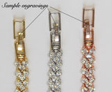Personalized bridesmaids gift Bridesmaid earrings necklace bracelet bridesmaid jewelry Bridal earrings Rose gold Silver Gold wedding jewelry