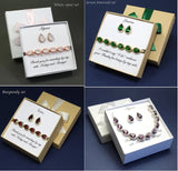 Custom White opal bridesmaid earrings bracelet set Bridesmaid necklace earrings set Opal jewelry gift bridesmaid jewelry White opal gift set