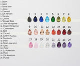 Royal blue crystal bridesmaid necklace earrings Blue bridesmaid jewelry Bridesmaid bracelet earring set Custom pattern color wedding gift