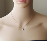 Custom Gray pearl bridesmaid earrings Niobium post bridal pearl crystal studs Pearl earrings Gray Bridesmaids earring necklace bracelet set