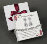 Custom Mother of the groom set Mother of the bride set Bridal jewelry set Mothers' gift Mother in law From daughter Mom gift set Bonus mom