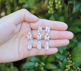 Bridal Pearl earrings Wedding jewelry set Wedding pearl earrings necklace Bridal bracelet Bridesmaids gifts Maid of Honor Bridal jewelry