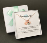 Natural Moonstone necklace June birthstone necklace Moonstone pendant necklace Personalized birthday gift Christmas gift family mother gift