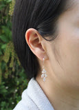 Personalized bridesmaid gifts bridesmaid earrings bridesmaid necklace earrings bracelet Cubic Zirconia crystal earrings Wedding jewelry gift