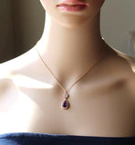 Plum bridesmaid earrings Dark purple tear drop earrings Bridesmaid gift bridesmaid necklace bracelet Purple plum bridesmaid wedding jewelry