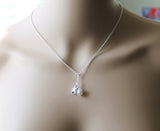 Beach wedding necklace, Fresh water pearl pendant & starfish, infinity necklace, Starfish necklace, Bridesmaid necklace, Adjustable length