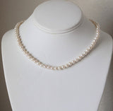 Genuine fresh water 80 pearl necklace-