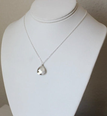 Silver Gray Swarovski crystal necklace, Gray bridesmaid necklace, bridesmaids jewelry, Bridal party jewelry gifts, Rose gold necklace